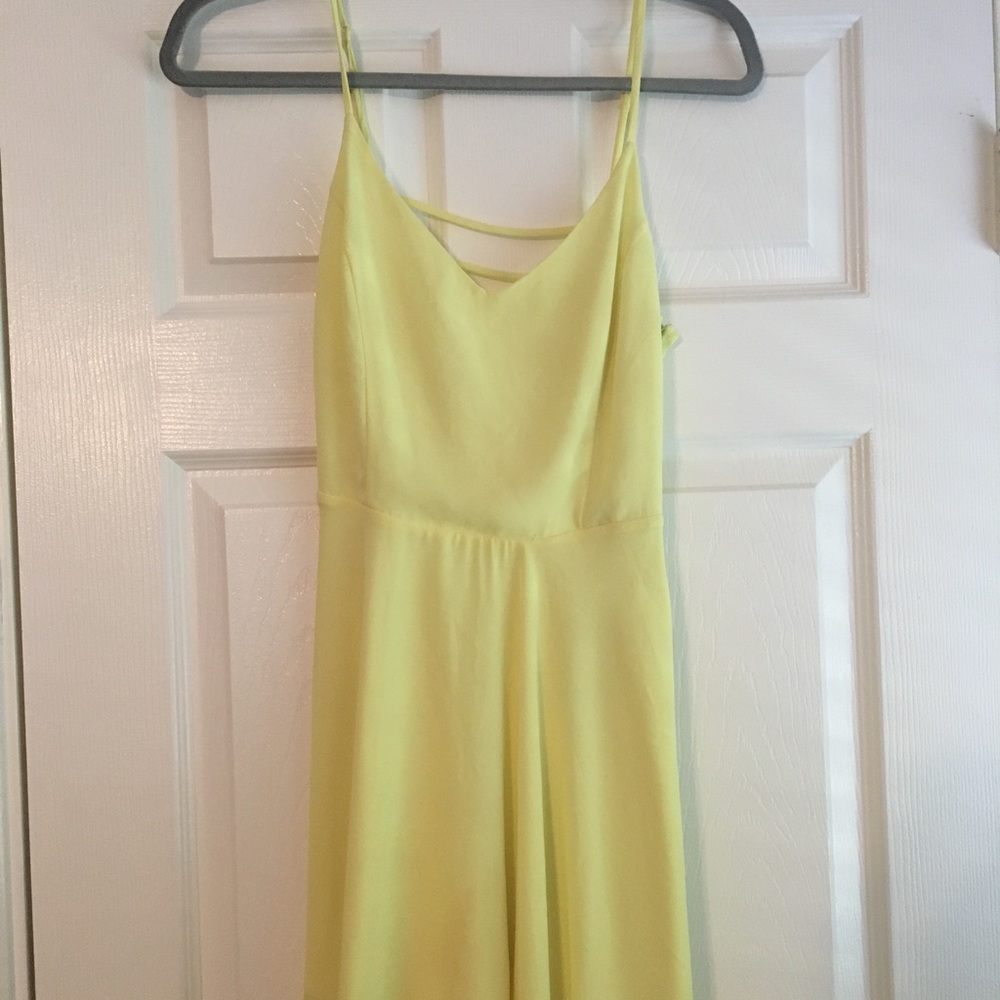Yellow short dress